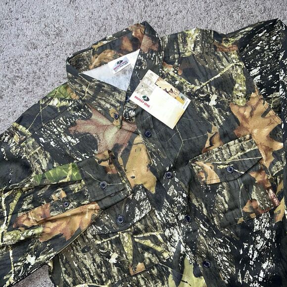 Mossy Oak Shirt Mens M Camo Break Up Long Sleeve Hunting Outdoors NWT - Picture 1 of 6